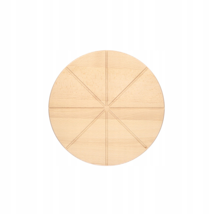 Pizzabrett Dia 400mm x 19mm Schneidebrett für Pizza MWOOD