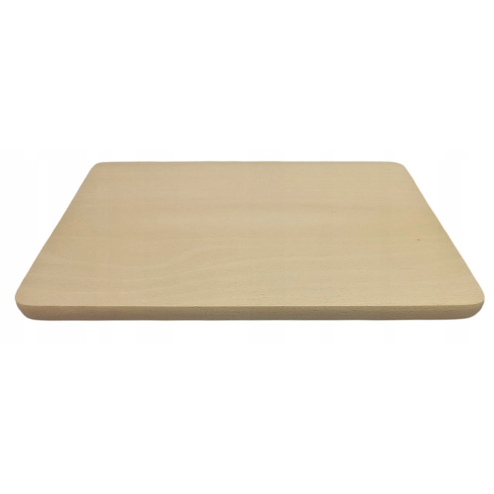 Großes Schneidebrett Holztablett rechteckig 30X20 cm Massivholz Buche