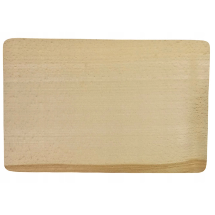 Großes Schneidebrett Holztablett rechteckig 30X20 cm Massivholz Buche