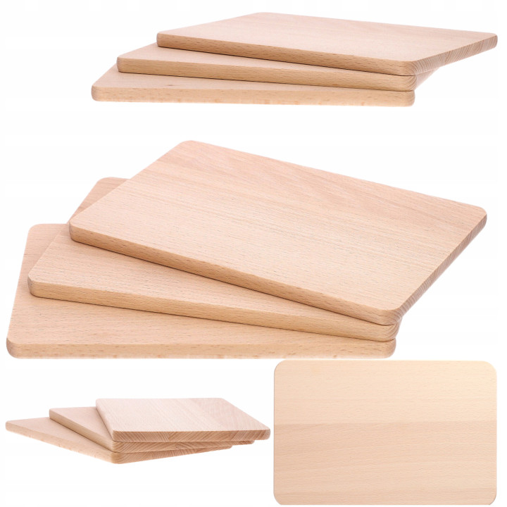 Mwood 3er Set Frühstücksbretter 22x14 Cm Zum Schneiden Hacken Von Gemüse