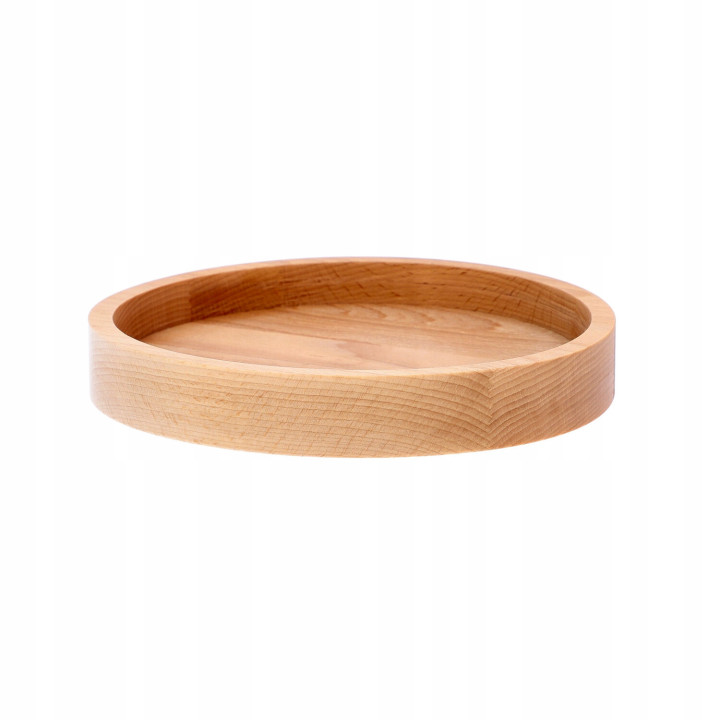Mwood Holztablett Rund 20 Cm Zum Servieren Von Kaffee Snacks