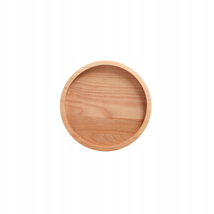 Mwood Holztablett Rund 20 Cm Zum Servieren Von Kaffee Snacks
