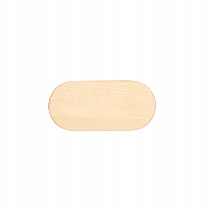 Holztablett Oval Für Snacks Desserts Obst Buche 25x12 cm Elegant