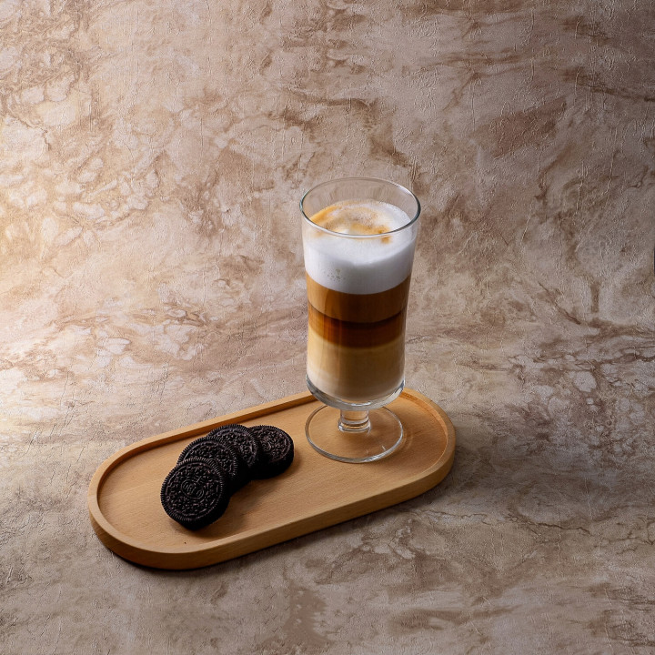 Holztablett Oval Für Snacks Desserts Obst Buche 25x12 cm Elegant