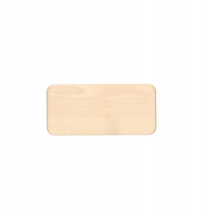 Holztablett Rechteckig Für Snacks Kuchen Kaffee Tee Buche 25x12 cm