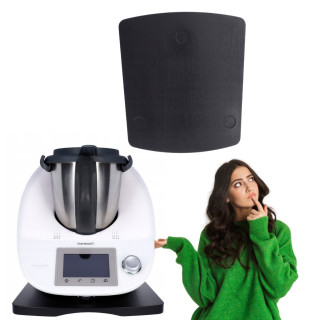 STÄNDER BRETT FÜR THERMOMIX TM6 TM5 HOLZ SCHWARZ BUCHE POLNISCH
