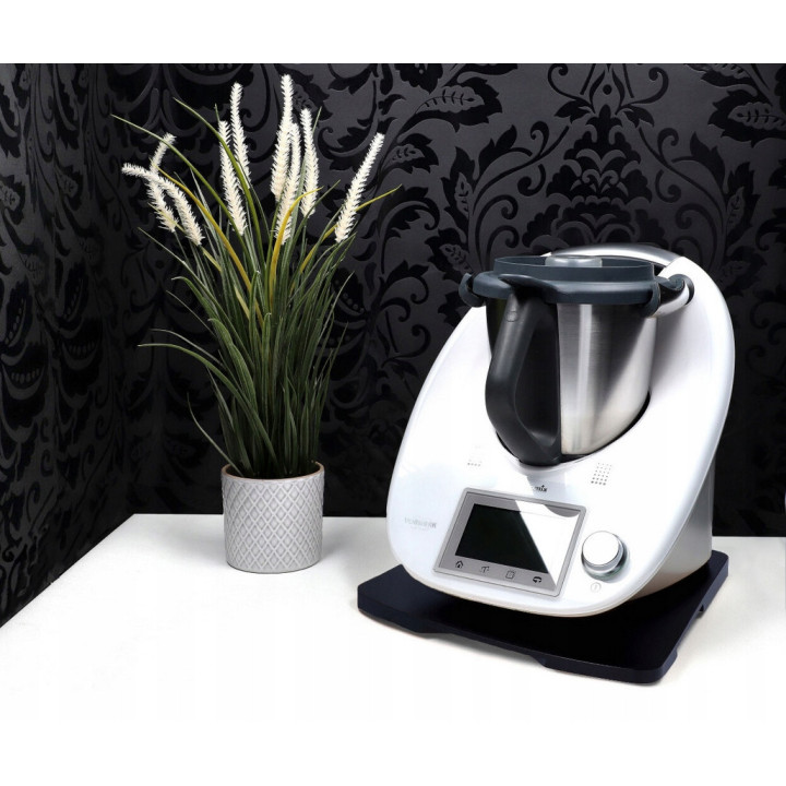 STÄNDER BRETT FÜR THERMOMIX TM6 TM5 HOLZ SCHWARZ BUCHE POLNISCH