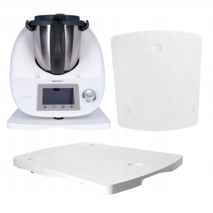 STÄNDER BRETT FÜR THERMOMIX TM6 TM5 HOLZ WEISS BUCHE POLNISCH